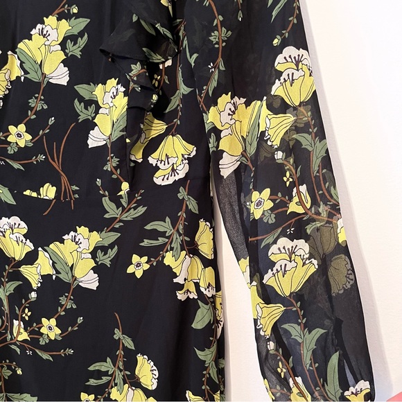 Who What Wear Black & Yellow Floral Dress - Picture 13 of 13